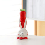 Vase Soliflore Tête de Lapin et Carotte - Vignette | Vase Cute