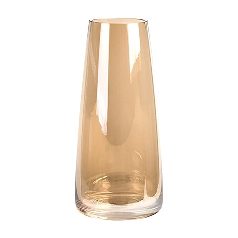 Vase translucide reflet irisé en verre modèle Ambre