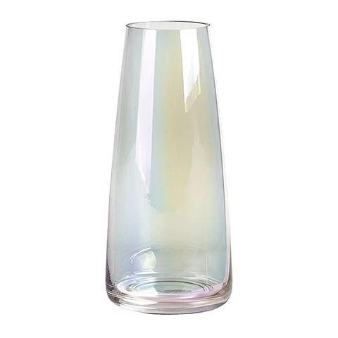 Vase translucide reflet irisé en verre modèle Blanc