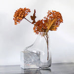 Vase Transparent Effet Fondu sur Cube en Marbre - Vignette | Vase Cute
