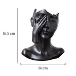 Vase Visage Femme Esthétique   (Céramique) - Vignette | Vase Cute