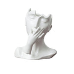 Vase Visage Femme Esthétique   (Céramique) - Vignette | Vase Cute