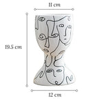 Vase Visages Abstraits Original   (Céramique) - Vignette | Vase Cute