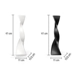 Grand vase artisanal torsadé blanc ou noir   (Céramique) - Vignette | Vase Cute