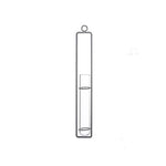 Soliflore Design tube suspendu   (Fer Forgé & Verre) - Vignette | Vase Cute