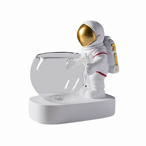 Modèle Astronaute Style 1 Doré présentation sur fond blanc