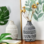 Vase original à rayures obliques deux couleurs   (Céramique) - Vignette | Vase Cute