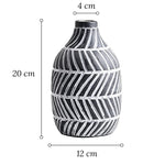 Vase original à rayures obliques deux couleurs   (Céramique) - Vignette | Vase Cute