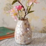 Vase nacré art mosaïque   (Verre & Céramique) - Vignette | Vase Cute