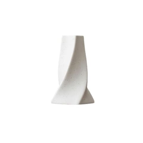 Vase blanc moucheté aux formes variées en Céramique présentation Style 3