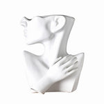 Vase buste femme blanc style nordique   (Céramique) - Vignette | Vase Cute