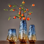 Vase chic couleurs dégradées bleu et orangé   (Verre) - Vignette | Vase Cute