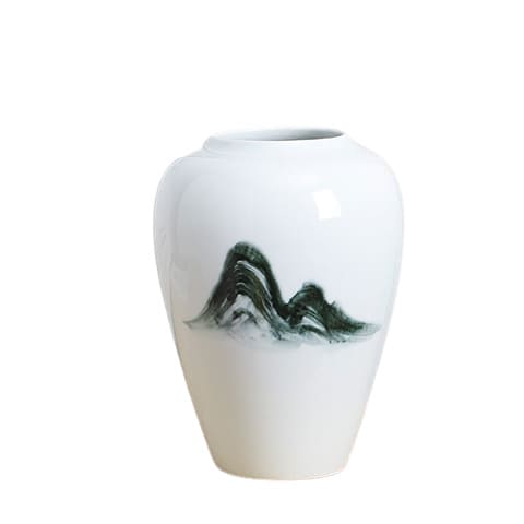 Vase chinois peint à la main modèle M