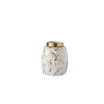 Vase créatif blanc ou noir doré effet marbre   (Céramique) - Vignette | Vase Cute