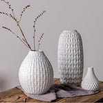 Vase Créatif Moderne à Motifs Blancs   (Céramique) - Vignette | Vase Cute