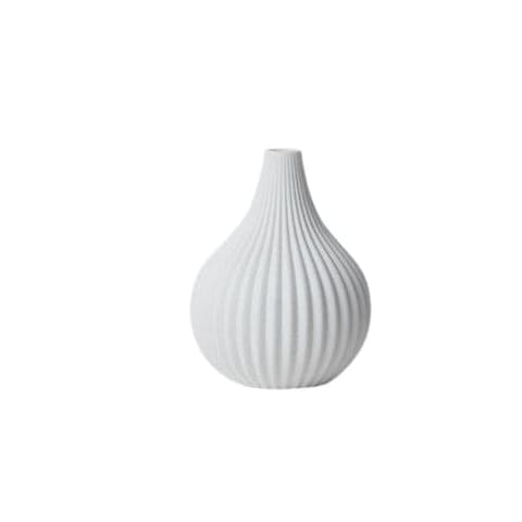 Vase créatif moderne à motifs blancs en Céramique Style E