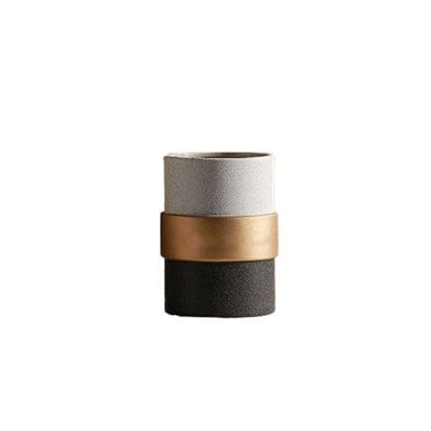 Vase créatif nordique tricolore chic en Céramique Style A 