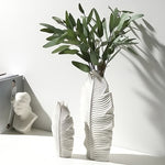 Vase design feuille d’érable blanc   (Céramique) - Vignette | Vase Cute