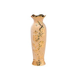 Vase doré ornements floraux forme variée   (Céramique) - Vignette | Vase Cute
