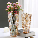 Vase luxueux reflet or ou gris   (Cristal) - Vignette | Vase Cute