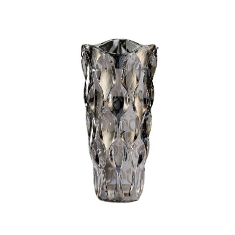 Vase d'ornement Or ou Gris en Cristal luxueux Modèle Gris Grand 