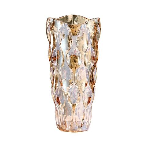 Vase d'ornement Or ou Gris en Cristal luxueux Modèle Or Grand 