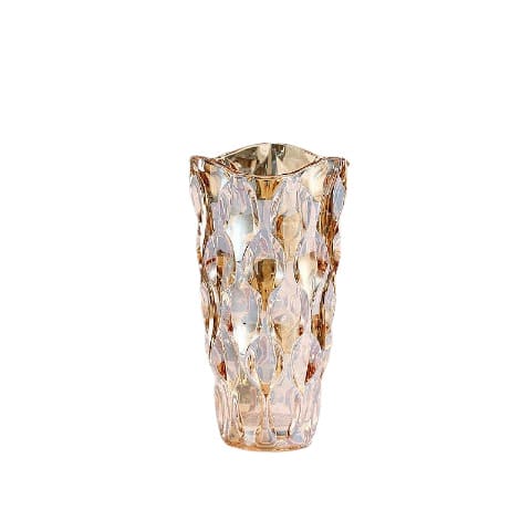 Vase d'ornement Or ou Gris en Cristal luxueux Modèle Or Petit 