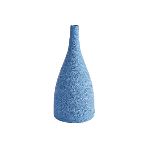 Vase Minimaliste Effet Granité Bleu en céramique modèle A 20cm