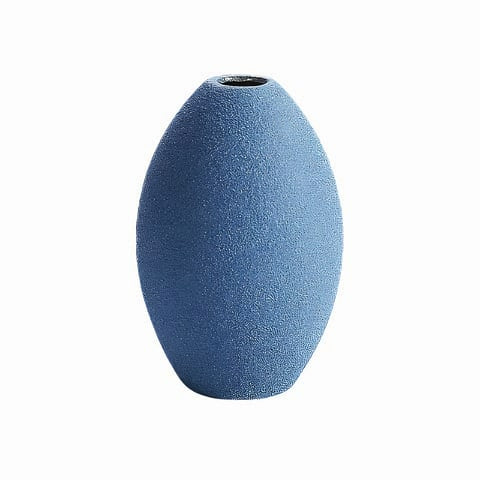 Vase Minimaliste Effet Granité Bleu en céramique modèle B 15cm
