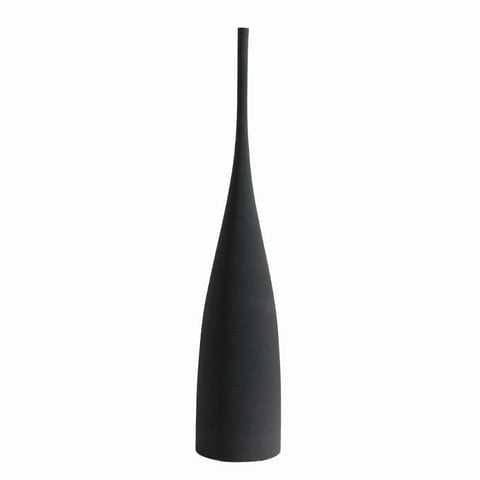 Vase modèle Noir / Grand  présentation sur fond blanc