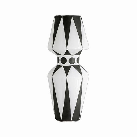 Vase élégant Nordique Noir et Blanc en Céramique luxueux  Style B