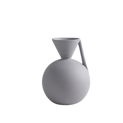 Vase pichet gris en Céramique Modèle A couleur Gris.