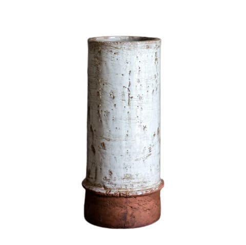 Vase style ancien géométrique bicolore en Céramique modèle B 25cm