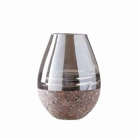 Vase scandinave translucide en verre style Ovale Petit