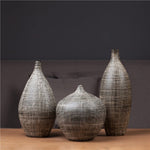 Vase sculpté ligne chaotique noir et blanc (Céramique) - Vignette | Vase Cute