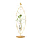 Vase soliflore encadrement feuille gold en Verre & Métal Feuille taille Grand 