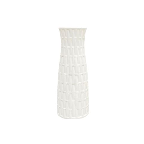 Vase style Nordique original en Polyéthylène présentation modèle D Blanc 