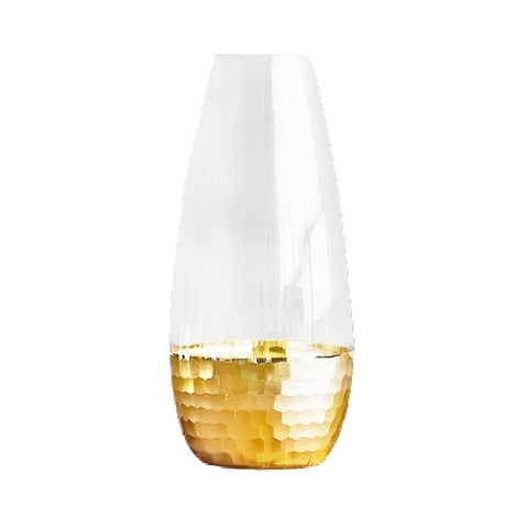 Vase transparent alvéoles Nid d'abeilles en Verre  présentation Style B