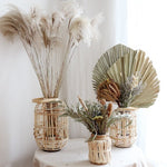 Vase Lanterne Tissé avec Anse - Vignette | Vase Cute