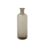 Vase verre bullé forme bouteille marron   (Verre) - Vignette | Vase Cute