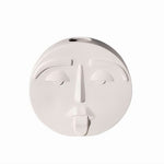 Vase Visage Blanc Atypique Expressif   (Céramique) - Vignette | Vase Cute