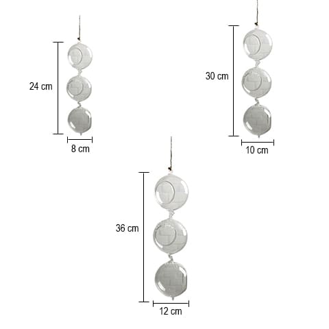 Vases créatifs boules suspendues en Verre dimensions modèles Grand & Moyen & Petit